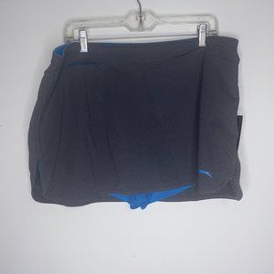 New Slazenger Skort Women's XL Gray Skirt Nylon Short Mini Athletic Golf Tennis